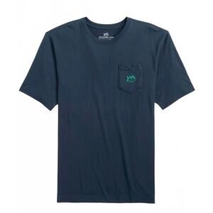NEW SOUTHERN TIDE men's basket of beers tee in dress blue
